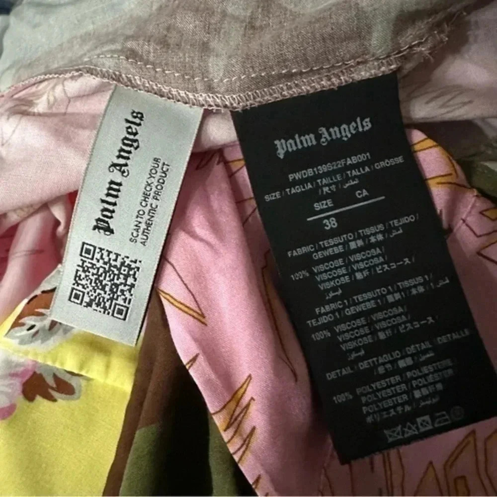 Palm Angels Assymetrix Midi Dress B1171 - Picture 6 of 6